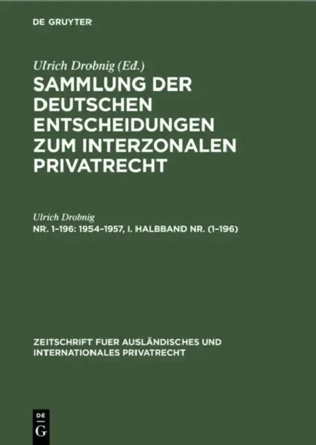1954-1957 by Ulrich Drobnig