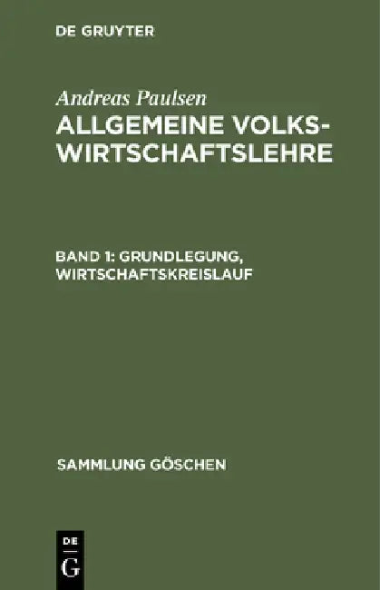 Grundlegung, Wirtschaftskreislauf by Andreas Paulsen