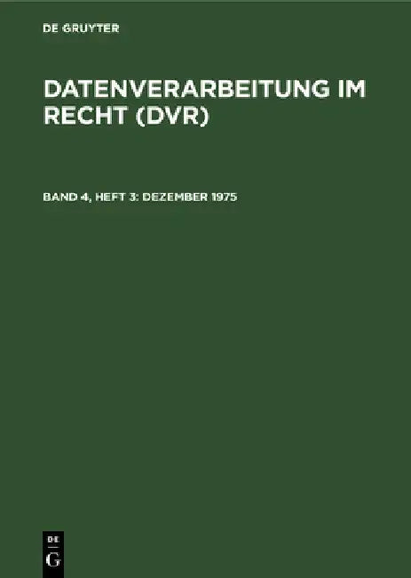 Dezember 1975 by Bernt Bühnemann