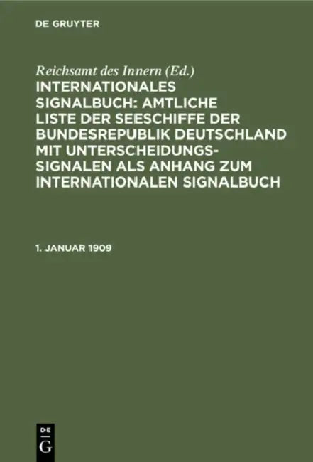 1. Januar 1909 by Reichsamt Des Innern