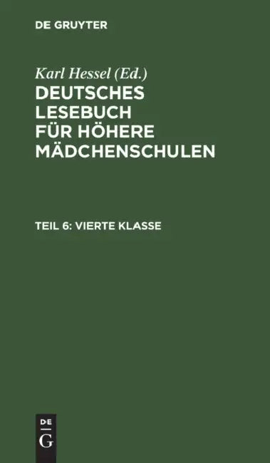 Vierte Klasse by Karl Hessel
