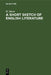 A Short Sketch of English Literature: From Chaucer to the Present Time by El Mann