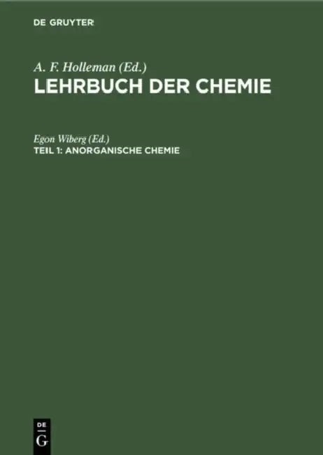 Anorganische Chemie by Egon Wiberg