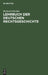 Lehrbuch Der Deutschen Rechtsgeschichte by Richard Schröder