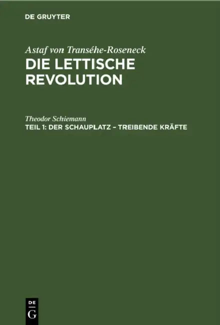 Der Schauplatz - Treibende Kräfte by Theodor Schiemann