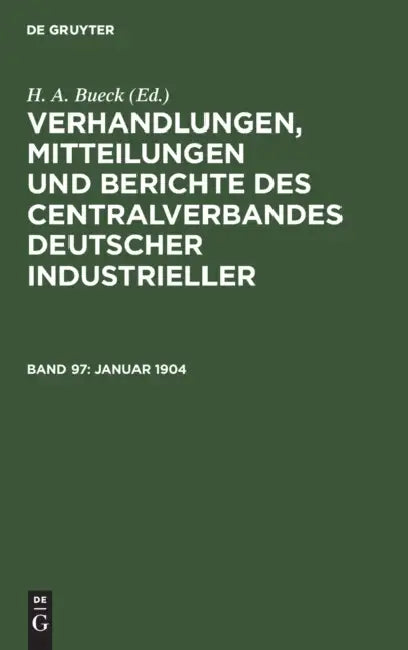 Januar 1904 by H. A. Bueck