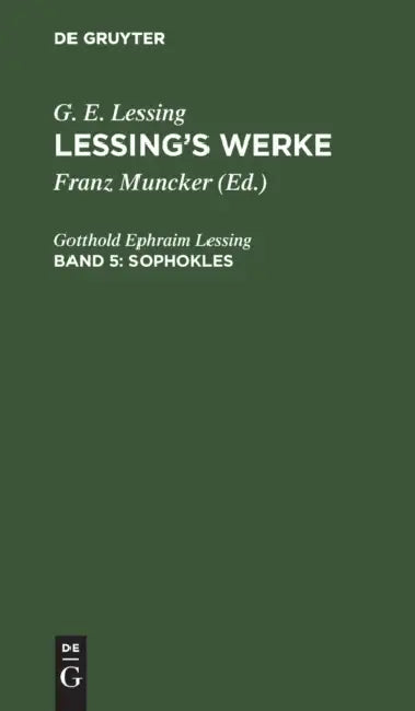 Sophokles by Gotthold Ephraim Lessing