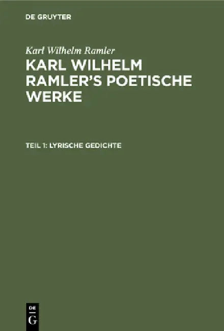 Lyrische Gedichte by L. Göckingk