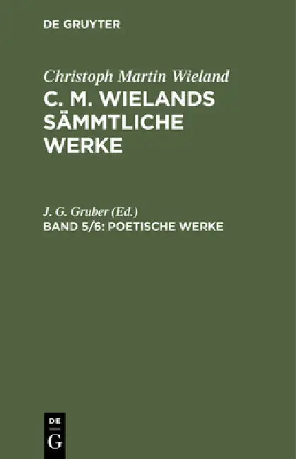 Poetische Werke by J. G. Gruber