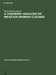 A Tagmemic Analysis of Mexican Spanish Clauses by Ruth Margaret Brend