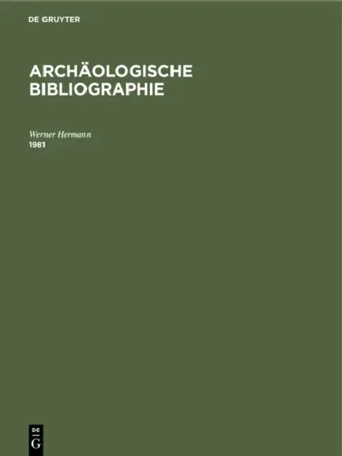 1981 by Werner Hermann, Hubertus Manderscheid, Gunhild Jenewein