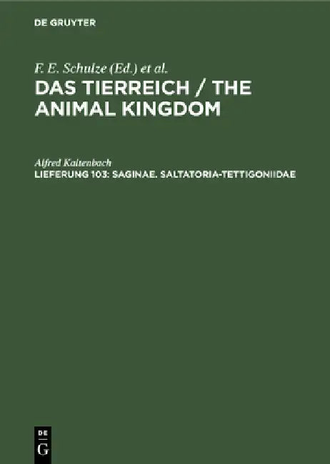 Saginae. Saltatoria-Tettigoniidae by Alfred Kaltenbach