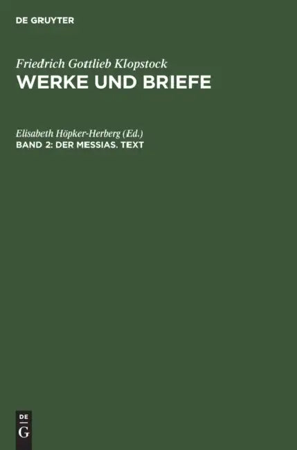 Der Messias. Text by Elisabeth Höpker-Herberg