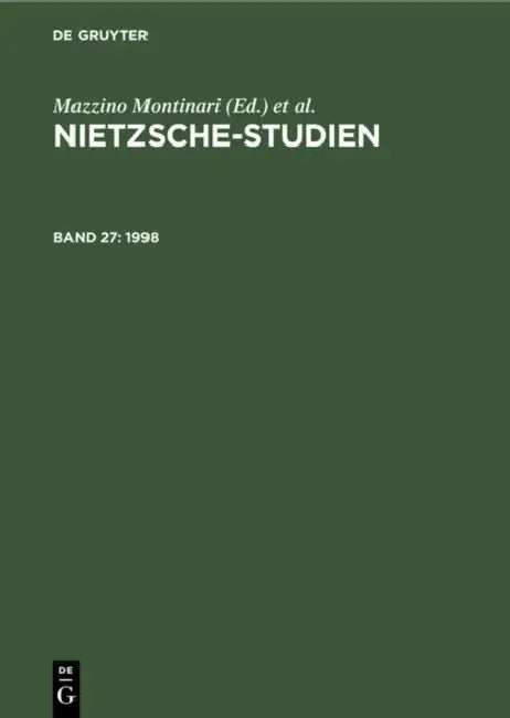 1998 by Mazzino Montinari, Wolfgang Müller-Lauter, Heinz Wenzel