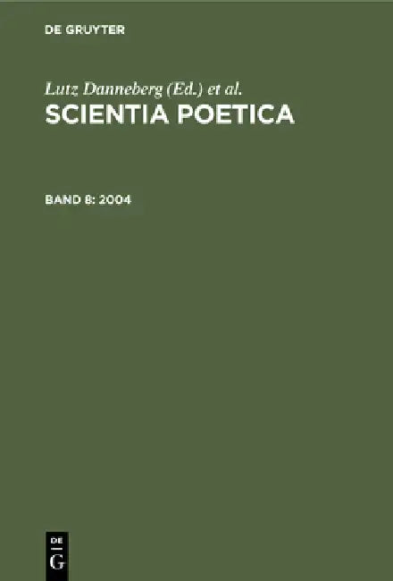 2004 by Lutz Danneberg, Andreas Kablitz, Wilhelm Schmidt-Biggemann