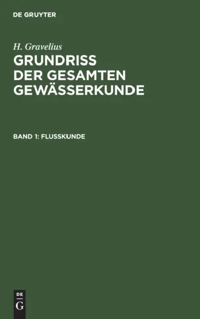 Flußkunde by H. Gravelius