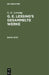 G. E. Lessing: G. E. Lessing's Gesammelte Werke. Band 9/10 by G. E. Lessing