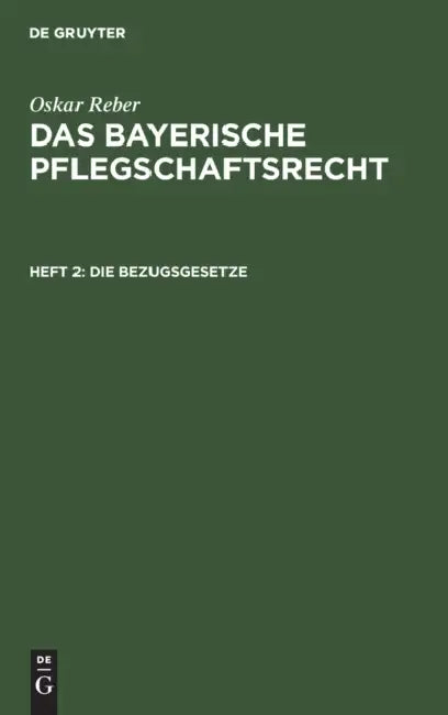Die Bezugsgesetze by Oskar Reber