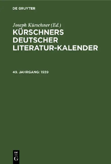 1939 by Joseph Kürschner