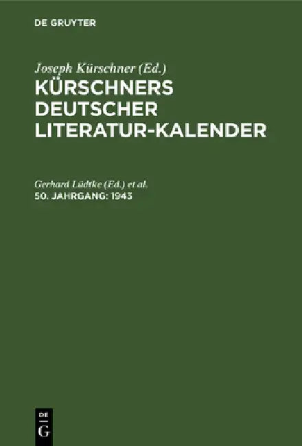 1943 by Gerhard Lüdtke, Friedrich Richter