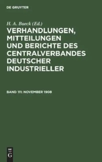 11/1/08 by H. A. Bueck