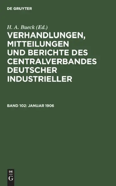Januar 1906 by H. A. Bueck