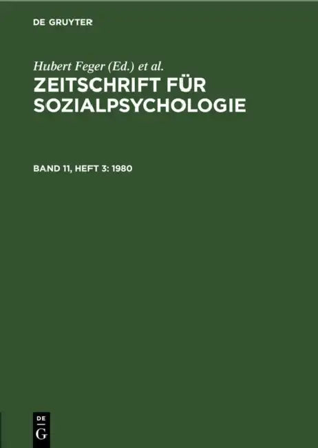 1980 by Hubert Feger, C. F. Graumann, Klaus Holzkamp