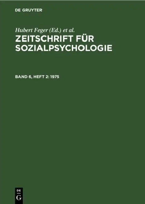 1975 by Hubert Feger, C. F. Graumann, Klaus Holzkamp