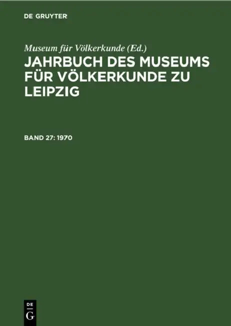 1970 by Museum Für Völkerkunde