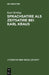 Sprachsatire ALS Zeitsatire Bei Karl Kraus: Neun Studien by Kurt Krolop