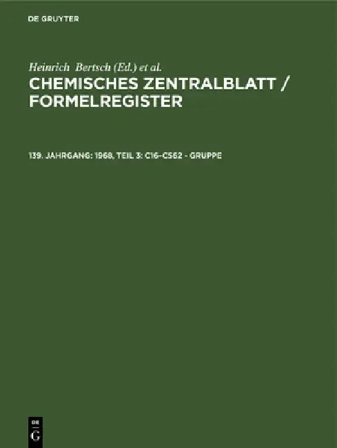 1968, Teil 3: C16-C562 - Gruppe by Heinrich Bertsch, Wilhelm Klemm