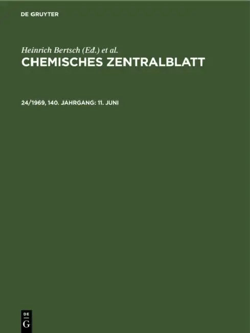 11. Juni by Deutsche Chemische Gesellschaft, Heinrich Bertsch, Wilhelm Klemm