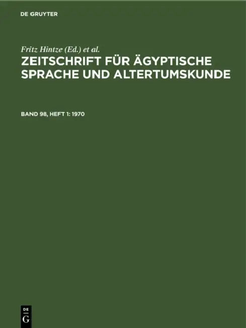 1970 by Heinrich Brugsch, A. Ermann, L. Stern