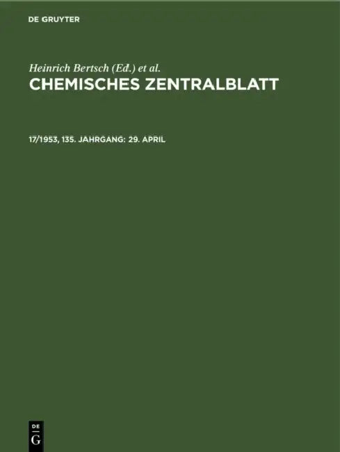 4/29/24 by Deutsche Chemische Gesellschaft, Heinrich Bertsch, Wilhelm Klemm