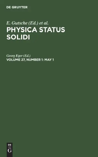 May 1 by E. Gutsche, K. Müller, P. Görlich