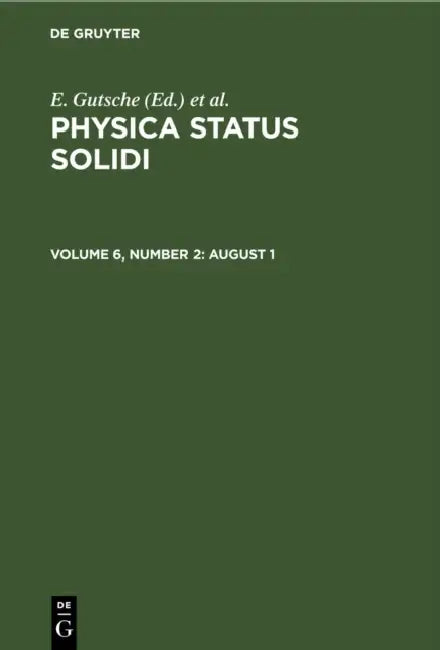 August 1 by E. Gutsche, K. Müller, P. Görlich