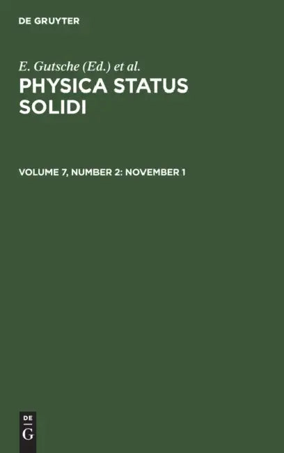 November 1 by E. Gutsche, K. Müller, P. Görlich