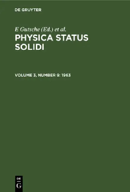 1963 by E. Gutsche, K. Müller, P. Görlich