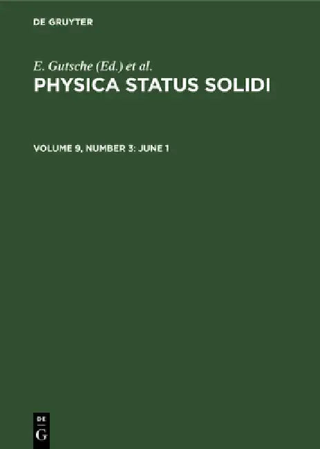 June 1 by E. Gutsche, K. Müller, P. Görlich