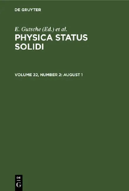 August 1 by E. Gutsche, K. Müller, P. Görlich
