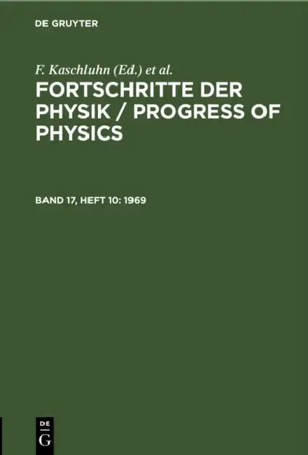 1969 by F. Kaschluhn, A. Lösche, R. Ritschl