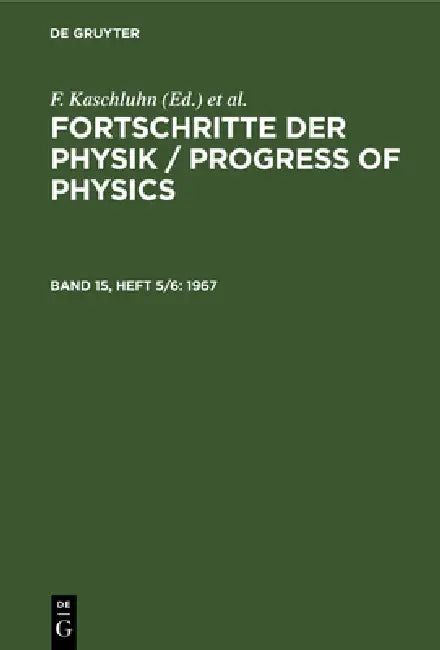 1967 by F. Kaschluhn, A. Lösche, R. Ritschl
