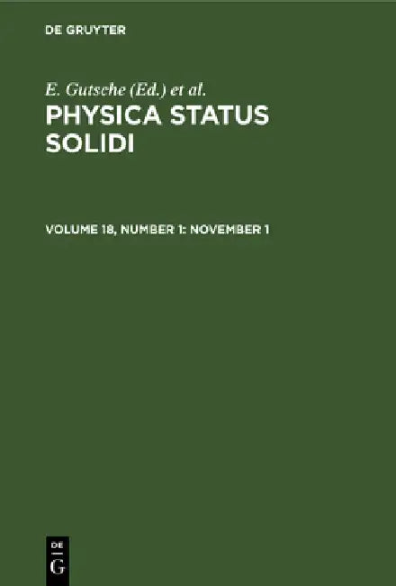 November 1 by E. Gutsche, K. Müller, P. Görlich
