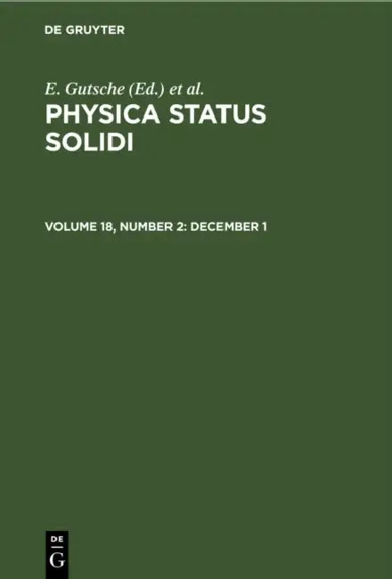 December 1 by E. Gutsche, K. Müller, P. Görlich