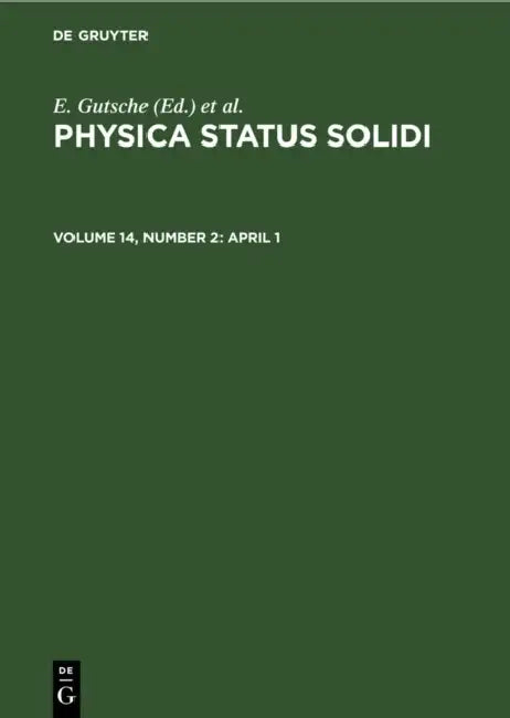 April 1 by E. Gutsche, K. Müller, P. Görlich