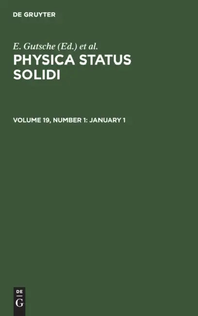 January 1 by E. Gutsche, K. Müller, P. Görlich