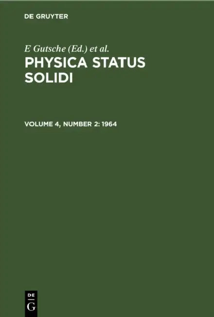 1964 by E. Gutsche, K. Müller, P. Görlich