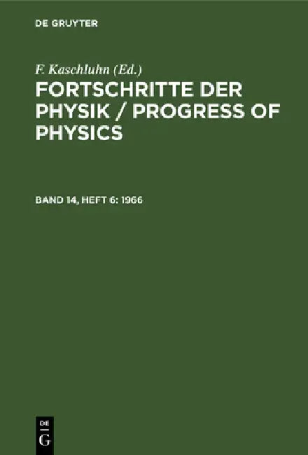 1966 by F. Kaschluhn, A. Lösche, R. Ritschl