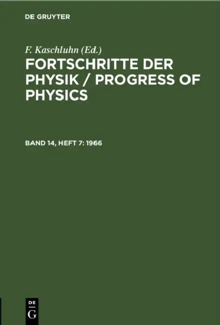1966 by F. Kaschluhn, A. Lösche, R. Ritschl