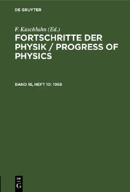 1968 by F. Kaschluhn, A. Lösche, R. Ritschl